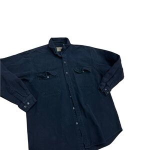 Men's black long sleeve shirt